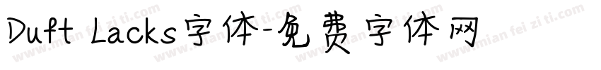 Duft Lacks字体字体转换